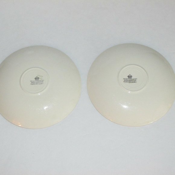 2 Vintage Saucers MYOTT MORNING GLORY Mid-Century for Teacups - Picture 3 of 4